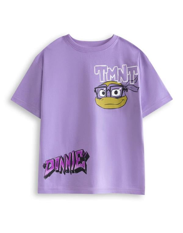 Teenage Mutant Ninja Turtles Boys Purple Donnie Short Sleeved T-Shirt