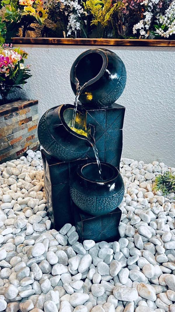 Tranquillity Water Features Teal Tranquil Pour Traditional Water Feature