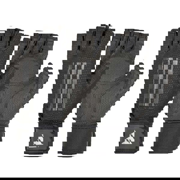 Adidas Half Finger Weight Lifting Gloves - Grey Pair
