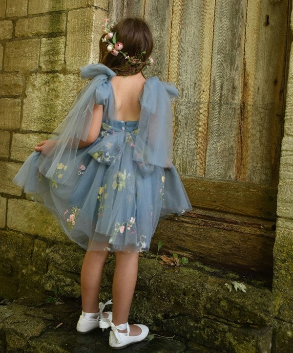 rear of dress shown on model
