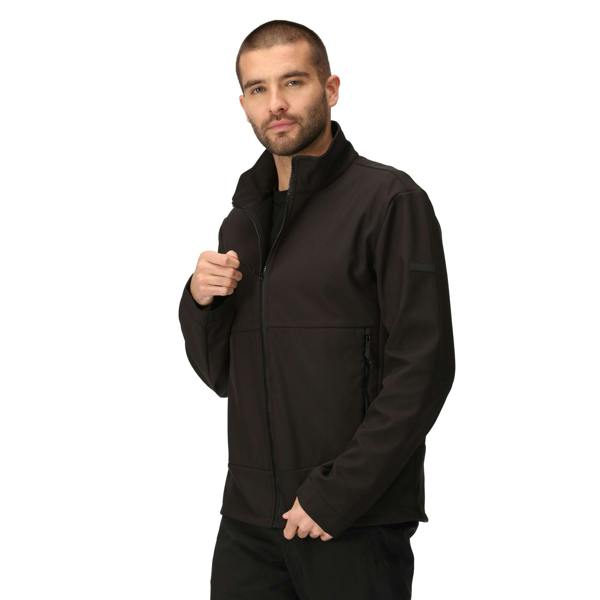 Regatta Mens Dendrick Soft Shell Jacket - Black - 