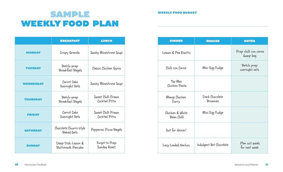 Bored of Lunch: Meal Planner: Plan your meals. Stay on budget. Track your calories. From the bestselling phenomenon