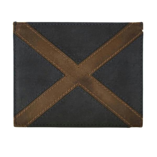 Mala Leather Saltire Scottish Flag Leather Card Holder