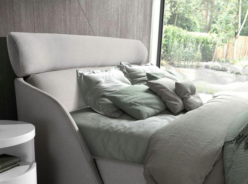 Angel Cerdá Light Grey Fabric Bed 7161