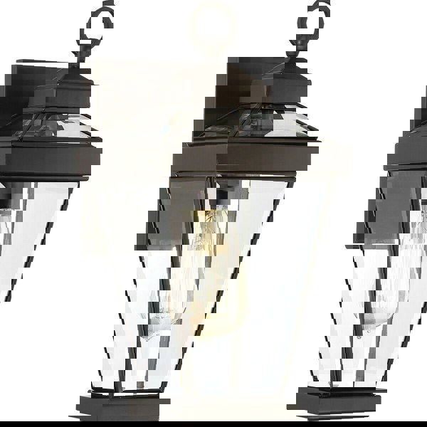 Outdoor IP44 1 Bulb Wall Light Lantern Western Bronze LED E27 60W d02334 Loops