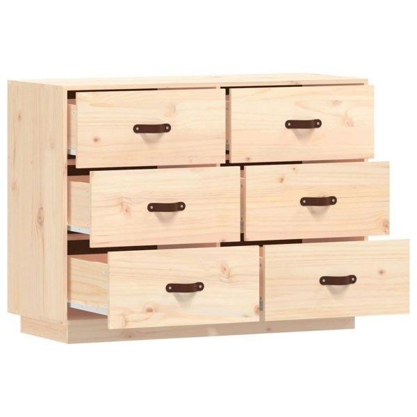 Berkfield Sideboard 100x40x75 cm Solid Wood Pine