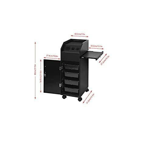 HYGRAD BUILT TO SURVIVE Lockable Wooden Salon & Barber Cart on Wheels | HYGRAD®