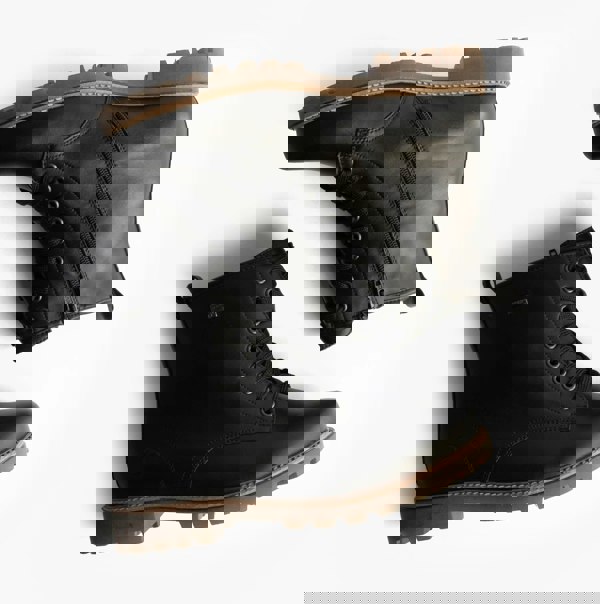 Remonte Womens Leather Ankle Zip Boots Black