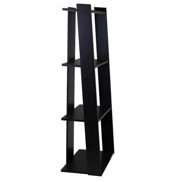 WALPLUS Modern Hidup Tropika Tall Ladder Shelf, Espresso for Bedroom - SKU 11075EX