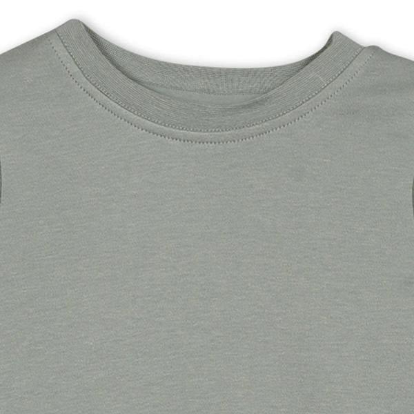 Mini Cuddles Baby Unisex Sprig Printed Dungaree 3pc Set, Multicolour