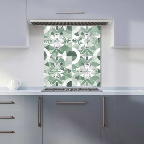 Warren Reed - Designer Geometric Pastel Green Kitchen Splashback