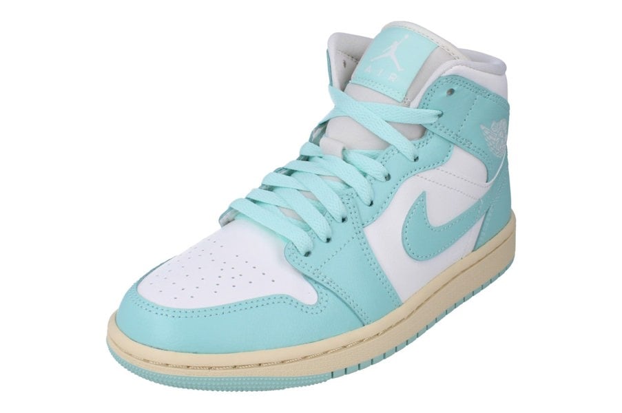 Nike Womens Air Jordan 1 Mid Trainers Bq6472  132 - Sail Light Dew Muslin 132 - Photo 0