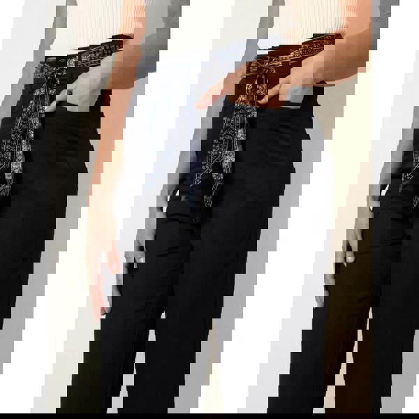 Blue Vanilla Scarf Belt Trousers