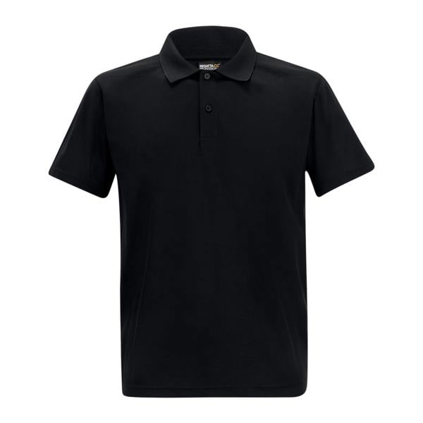Regatta Professional Mens Pique Polo Shirt - Black - 