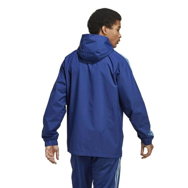 Adidas Tiro Hooded Windbreaker Jacket Blue