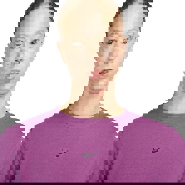 Nike Small Swoosh Logo Fuschia Sweatshirt