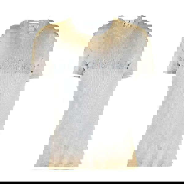 Off-White Womens/Ladies Laundry Ribbed T-Shirt - Beige - 