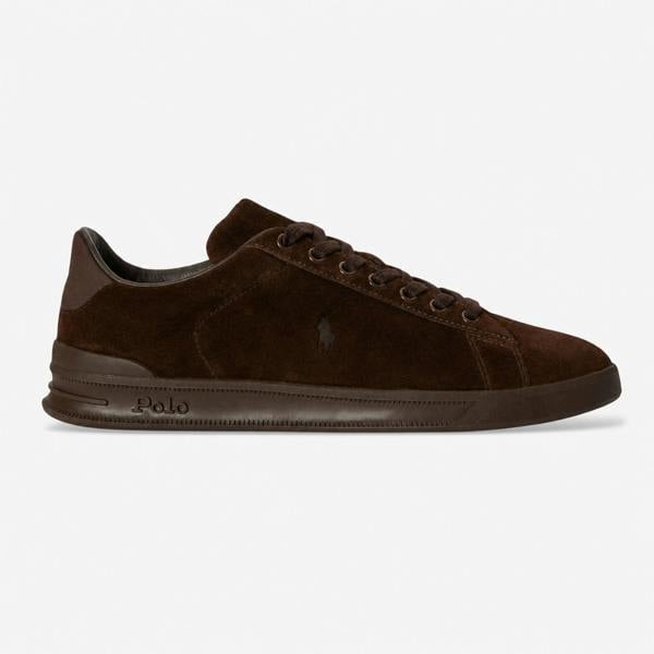 Polo Ralph Lauren HRT CRT III Court Trainers   in  Brown