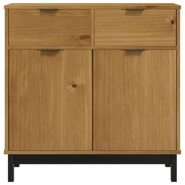 Berkfield Sideboard FLAM 80x40x80 cm Solid Wood Pine