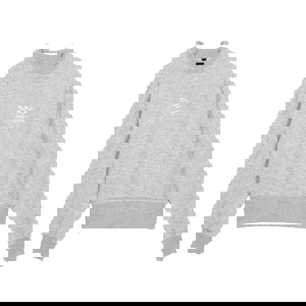 Umbro Womens/Ladies Core Boxy Sweatshirt - Grey Marl/White - 