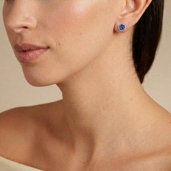 Cachet London Thisbe Silver Tanzanite Earrings