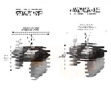 Yetta Art Deco Coffee Table, Black Glass-Ritconcept-Rit Concept