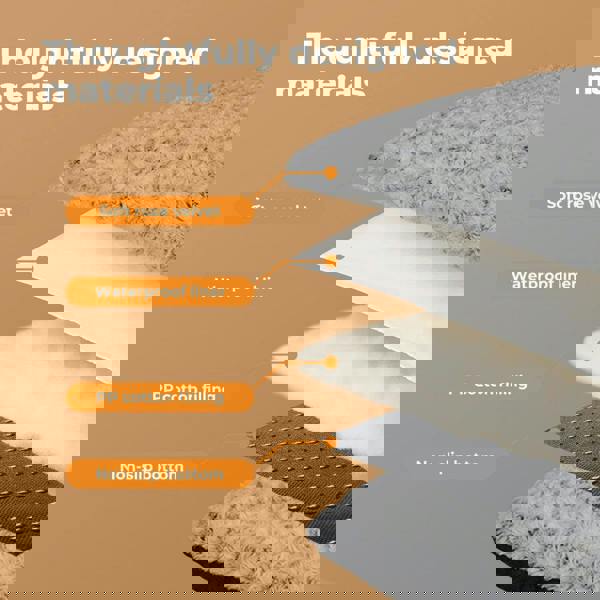 Skylos Pet Dog Bed Calming Anti Anxiety Cushion Warm Velvet Waterproof Washable