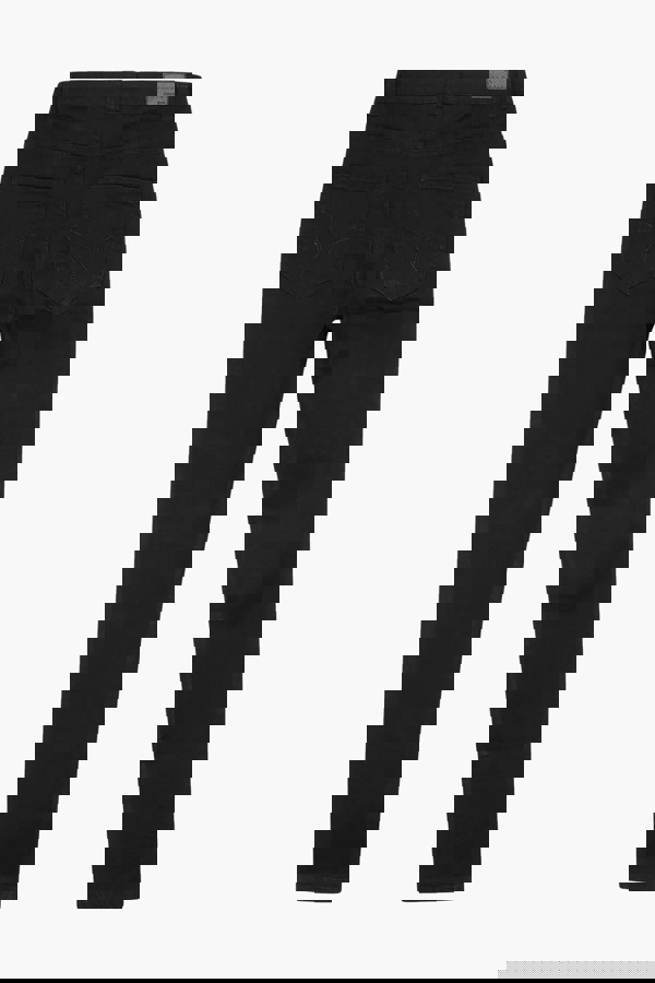 ENORSIA Black Super Stretch Skinny Jeans