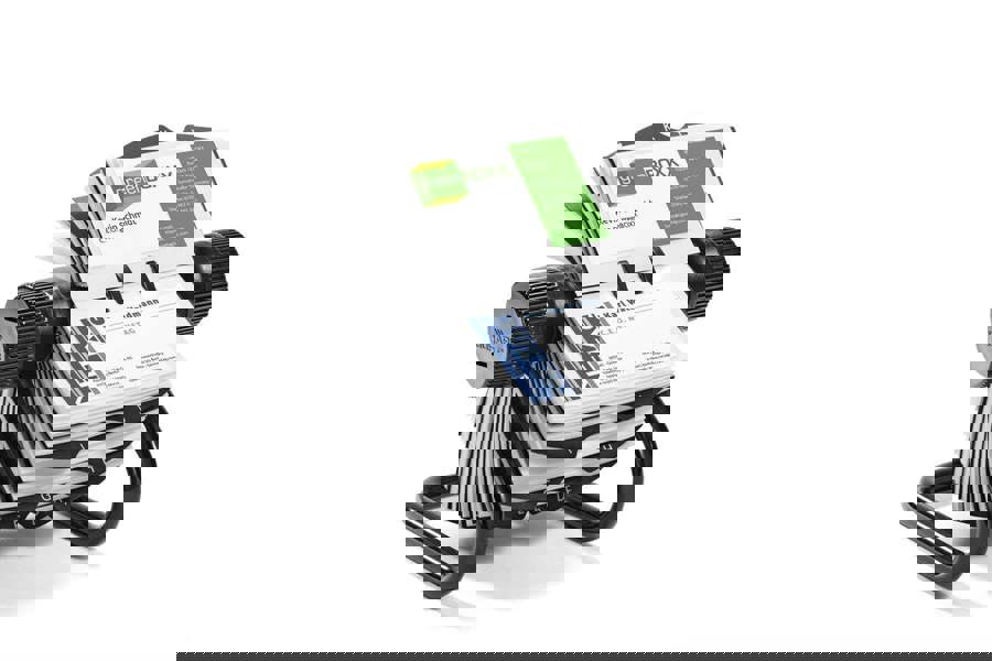 Durable VISIFIX 400 Card Rotary Business Card Holder File | A-Z Index | Black