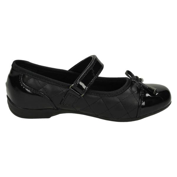 Cool For School Girls Cool For School Mary School Shoes with Adjustable Strap and Bow Design