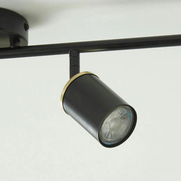 Pagazzi Lighting Talbot Matte Black 4-Spot Bar
