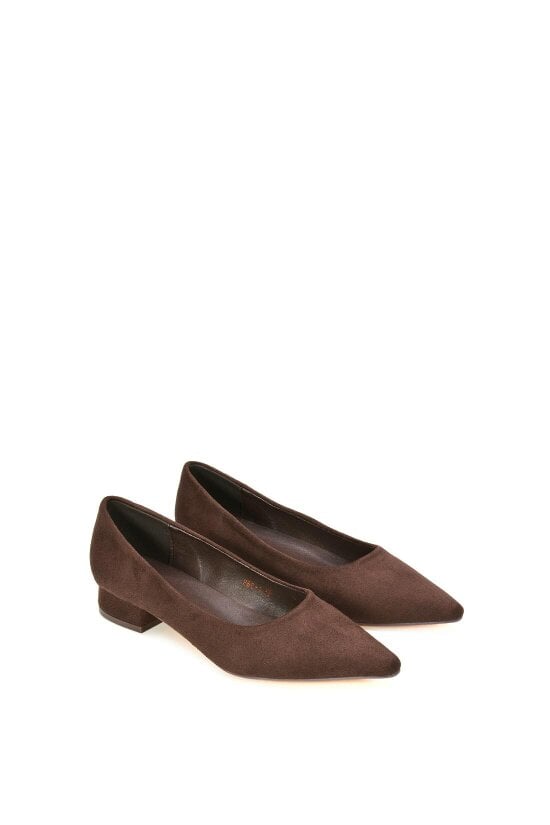 XY LONDON Pointed Toe Wedding Shoes Low Heel Bridal Heels