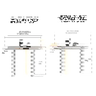 Humphry Dining Table, Terrazzo, White-Rit Concept-Rit Concept