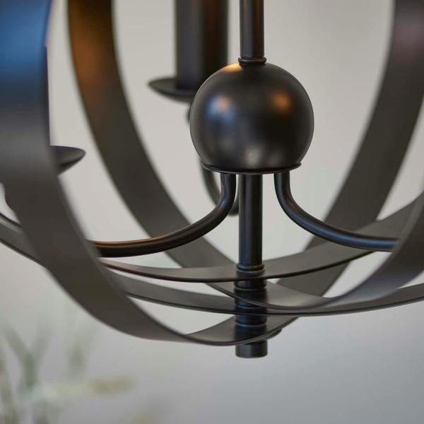 Pagazzi Lighting Midnight 3 Light Matte Black Pendant Ceiling Light