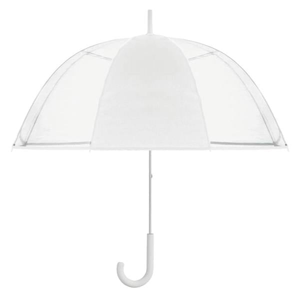 MidOcean Gota Stick Umbrella - White/Transparent - 