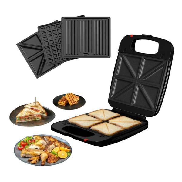 DMD Collective 3-in-1 Toastie Maker with Removable Plates & Grill