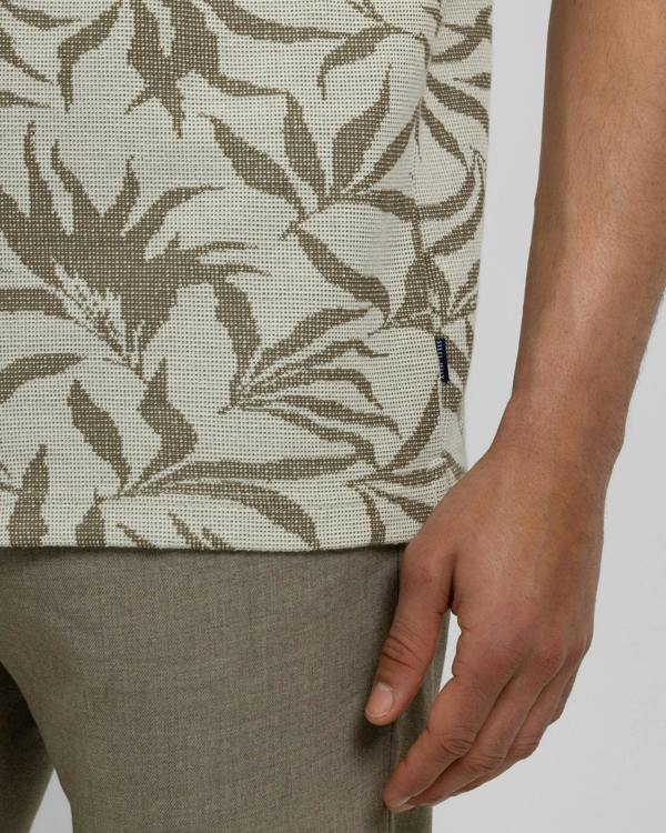 Steel & Jelly Oval - Leaf Jacquard Short Sleeve Shirt