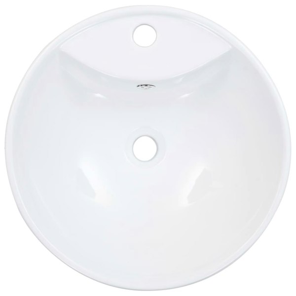 Berkfield Wash Basin with Overflow 46.5x18 cm Ceramic White
