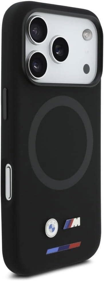 GUESS BMW M Series Liquid Silicone Case with MagSafe for iPhone 17 Pro 6.3" Black - BMHMP17L25SITBOK