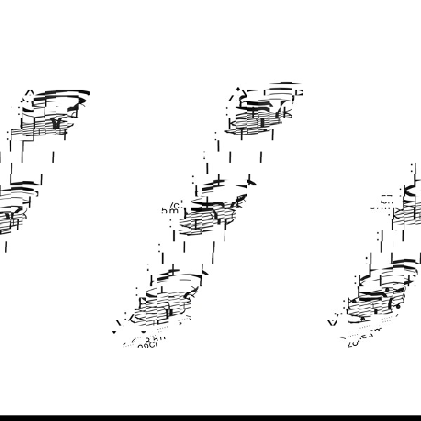 Showerdrape Black Bathroom Accessory Set Floor Caddy with Toilet Brush and Holder