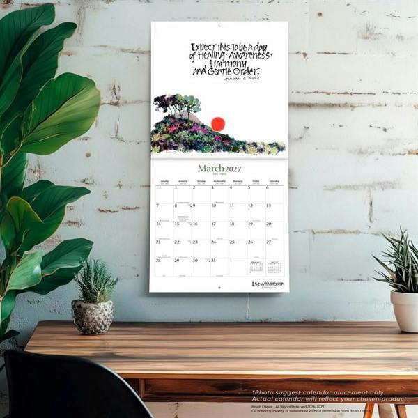 Live With Intention Calendar 2027, Wall Calendars, Month To View, Lifestyle, Gift