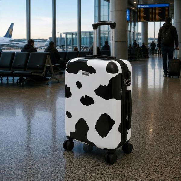 Groundlevel Animal Print 20" Hard Shell Cabin Suitcase Lightweight Spinner Carry On