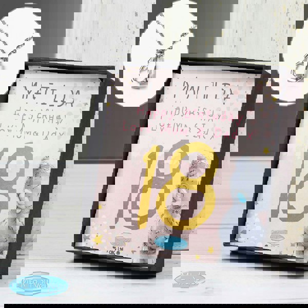 Personalised Memento Company Personalised Me To You Sparkle & Shine Birthday Sentiment Silver Tone Necklace and Box