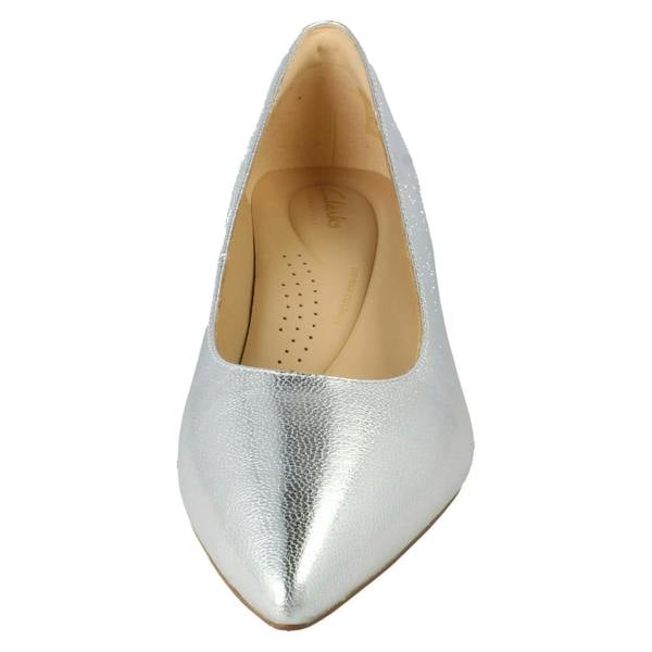 Clarks Ladies Clarks Slip On Pointed Toe Court Shoes Adela Court