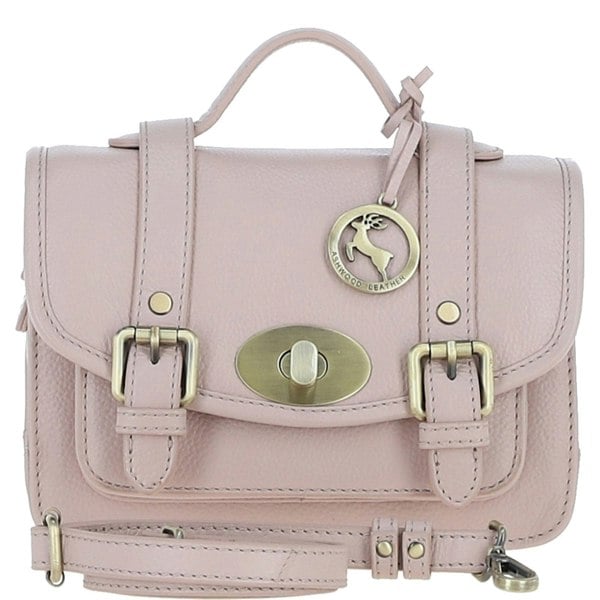 Stylish Real Leather Medium Satchel Bag: y-62
