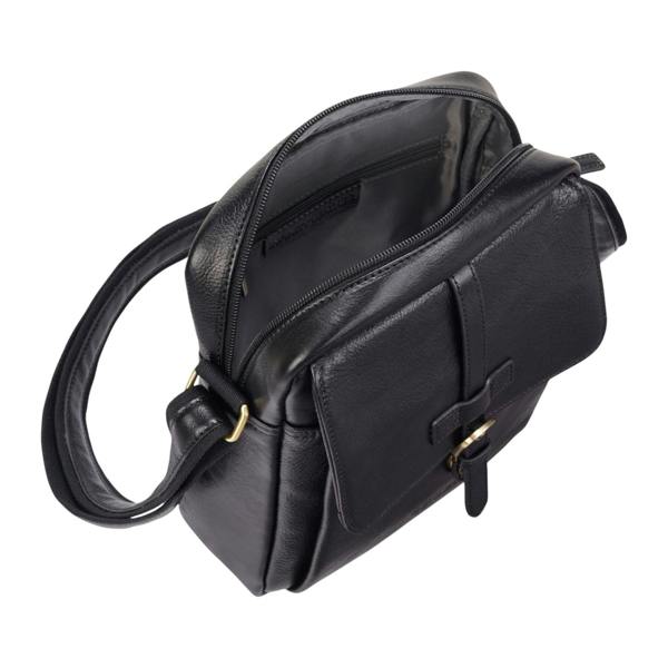 Infinity Leather Genuine Leather Vintage Crossbody Messenger Travel Bag - Ashby