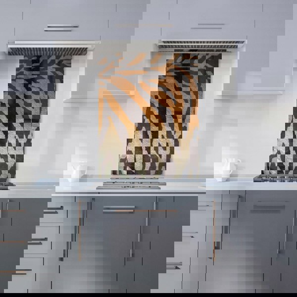 Warren Reed - Designer Tiger Skin Print Kitchen Splashback