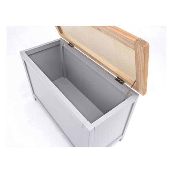 Cabinet Bits Mirano Grey Blanket Box Ottoman