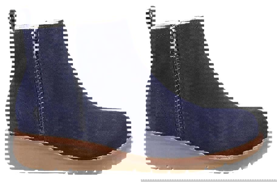 Hush Puppies Libby Womens Wedge Heel Casual Zip-Up Ankle Boots