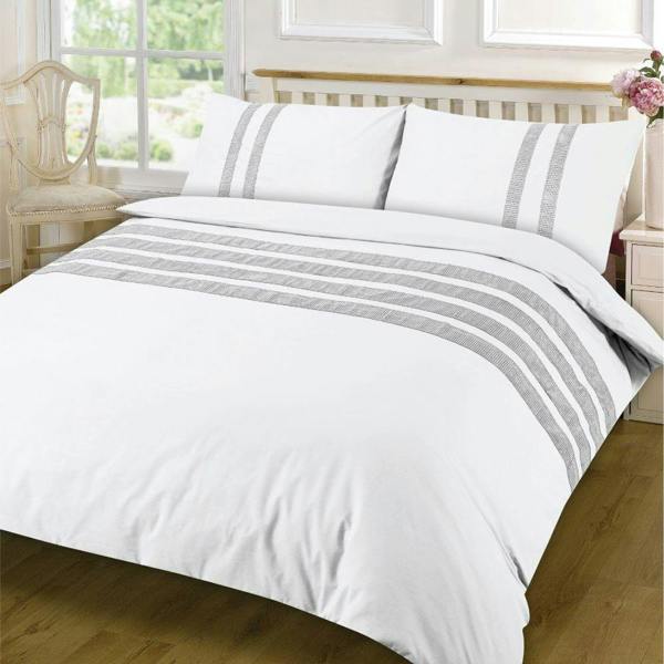 Lace Dia White Duvet Cover Set